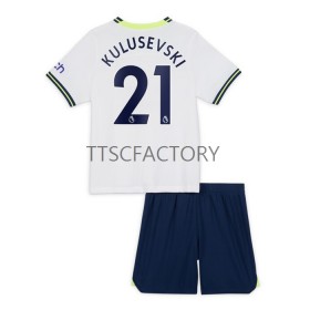 Tenue Tottenham Hotspur Dejan Kulusevski 21 Enfant Domicile 2022-2023 Maillot de Foot